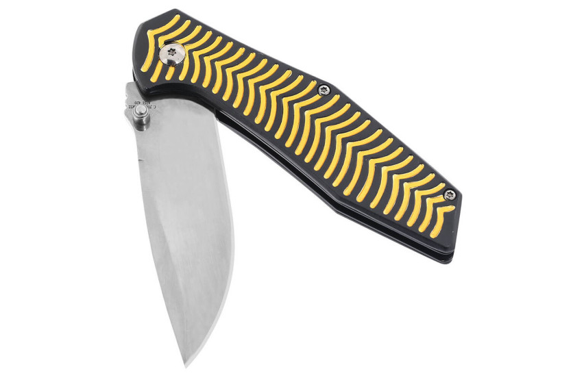 Klappmesser Herbertz 568512 Aluminiumgriff mit goldenen Streifen 11,5cm