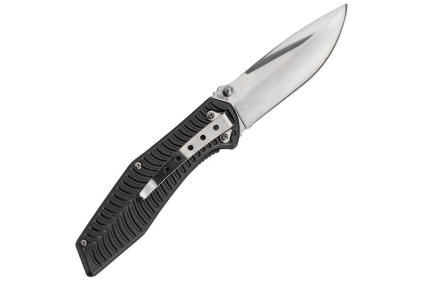 Herbertz 568512 foldekniv 11,5 cm med gullstripeformet aluminiumsskaft