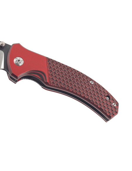Klappmesser Herbertz 589412 Griff aus G10 rot rutschfeste Textur 11,7cm + Etui