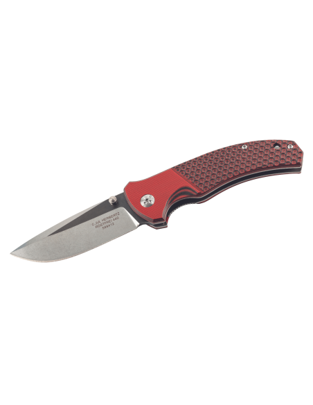 Herbertz taittoveitsi 589412 punainen G10 kahva 11.7cm liukumaton rakenne + tuppi
