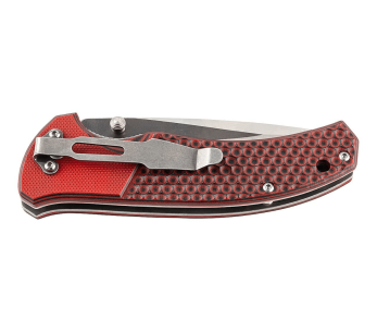 Herbertz vouwmes 589412 rood G10 handvat 11,7cm antislip textuur + schede 2