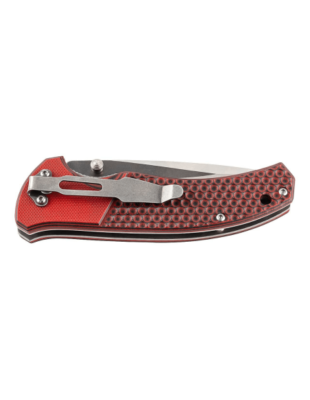 Klappmesser Herbertz 589412 Griff aus G10 rot rutschfeste Textur 11,7cm + Etui
