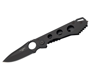 Herbertz folding knife 587510 all stainless steel black coating 10cm handle