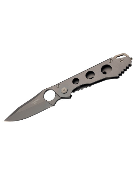 Herbertz 587610 coltello pieghevole in acciaio inox, finitura opaca, manico da 10 cm