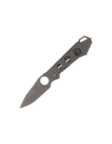 Herbertz 587610 coltello pieghevole in acciaio inox, finitura opaca, manico da 10 cm