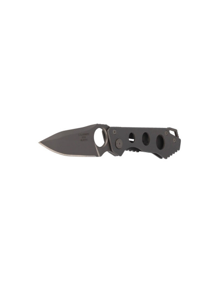 Herbertz 587610 coltello pieghevole in acciaio inox, finitura opaca, manico da 10 cm