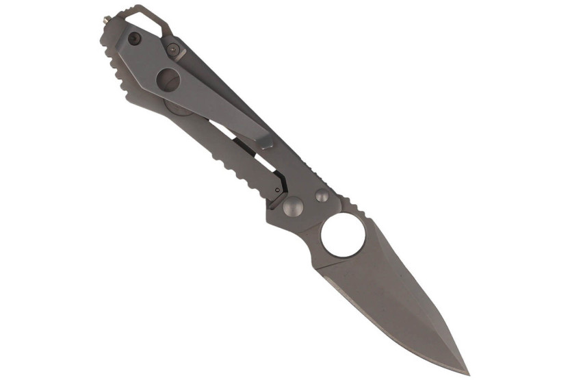 Herbertz 587610 coltello pieghevole in acciaio inox, finitura opaca, manico da 10 cm