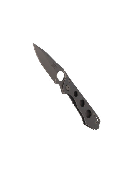 Herbertz 587610 coltello pieghevole in acciaio inox, finitura opaca, manico da 10 cm