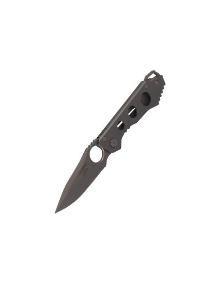 Herbertz 587610 coltello pieghevole in acciaio inox, finitura opaca, manico da 10 cm