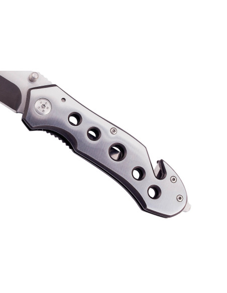 Faca de emergência dobrável Herbertz 211712 com cabo aberto de 11,8 cm em aço inoxidável