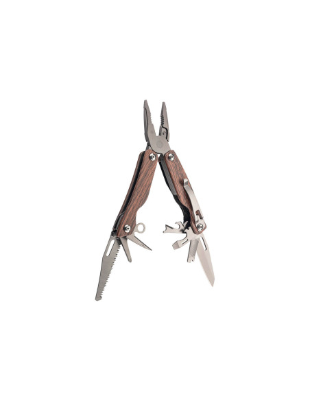 Herbertz 106700 9-piece multi-purpose pliers stainless steel titanium-coated wooden handle 10.2cm + nylon case