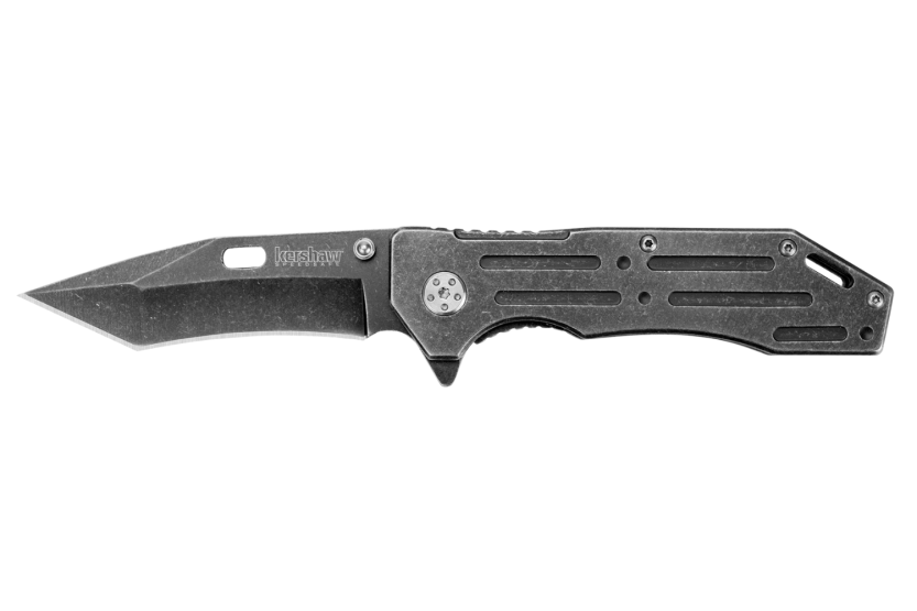 Navaja plegable Kershaw Lifter KS.1302BW mango de acero con acabado blackwashed 11.4cm