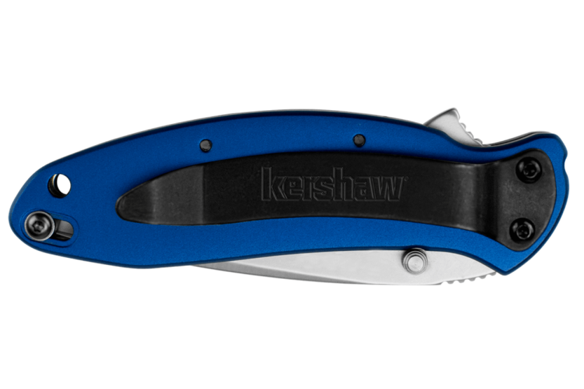 Canivete Kershaw Scallion Navy Blue KS.1620NB Cabo de alumínio anodizado azul de 8,9 cm