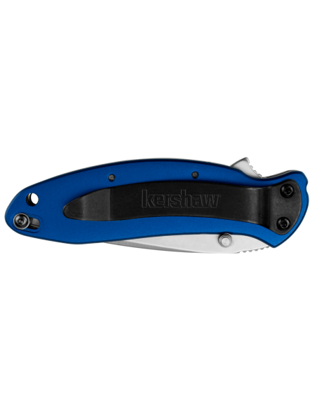 Kershaw Scallion Navy Blue KS.1620NB foldekniv 8,9 cm med blåt anodiseret aluminiumshåndtag