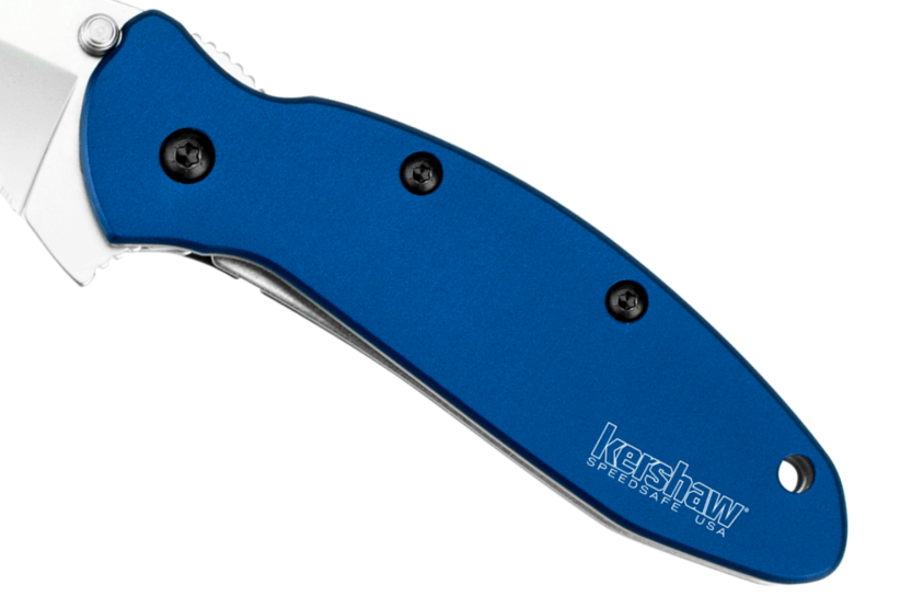 Kershaw Scallion Navy Blue KS.1620NB folding knife 8.9cm blue anodized aluminum handle