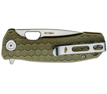 Honey Badger Flipper Liten fällkniv 01HO010 khakigrönt nylon/glasfiberhandtag 9,4cm 2
