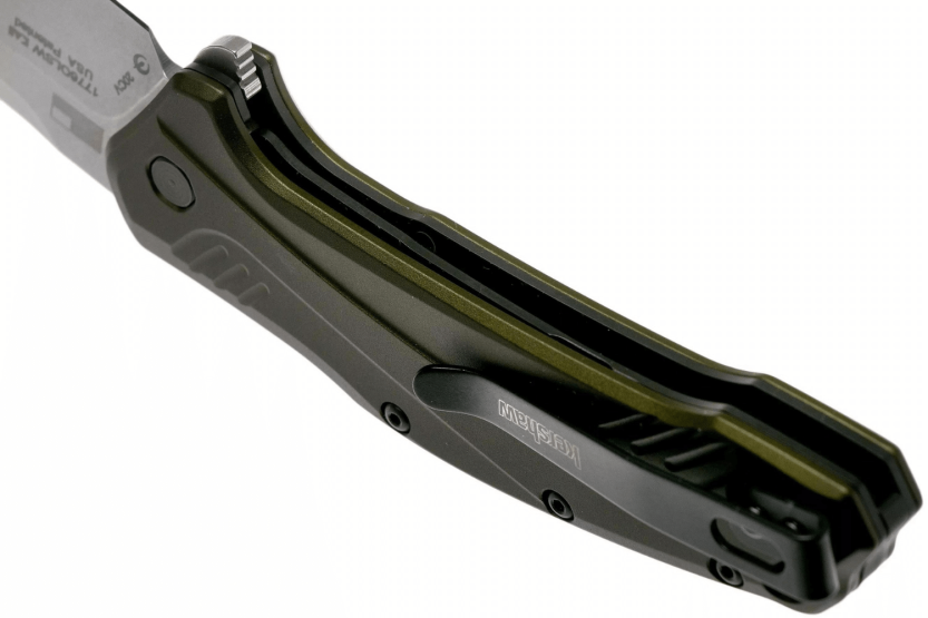 Kershaw Link Olive KS.1776OLSW vouwmes 11.2cm geanodiseerd aluminium handvat