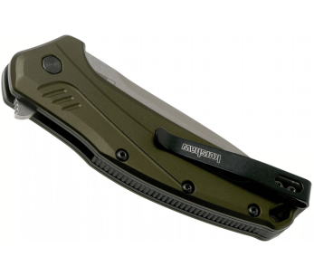 Kershaw Link Olive KS.1776OLSW fällkniv 11,2 cm med handtag i anodiserat aluminium 2
