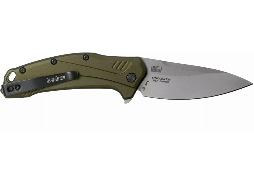 Kershaw Link Olive KS.1776OLSW foldekniv 11,2 cm anodiseret aluminiumshåndtag