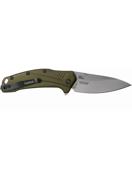 Kershaw Link Olive KS.1776OLSW vouwmes 11.2cm geanodiseerd aluminium handvat