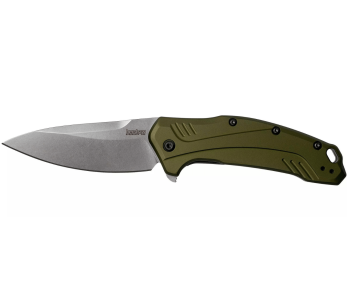 Kershaw Link Olive KS.1776OLSW fällkniv 11,2 cm med handtag i anodiserat aluminium