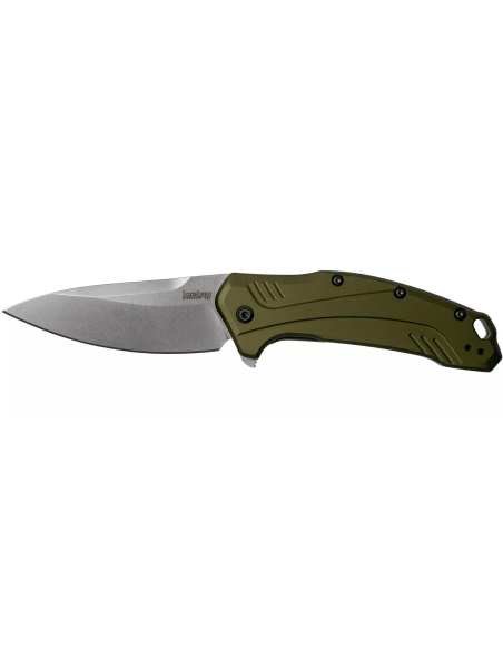 Kershaw Link Olive KS.1776OLSW fällkniv 11,2 cm med handtag i anodiserat aluminium