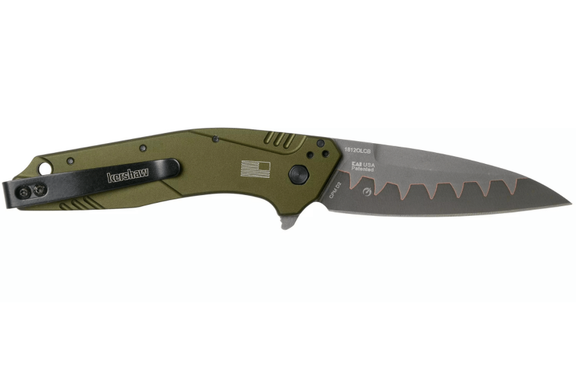 Kershaw Dividendo Compo KS.1812OLCB vouwmes twee staalsoorten aluminium handvat 10,8cm