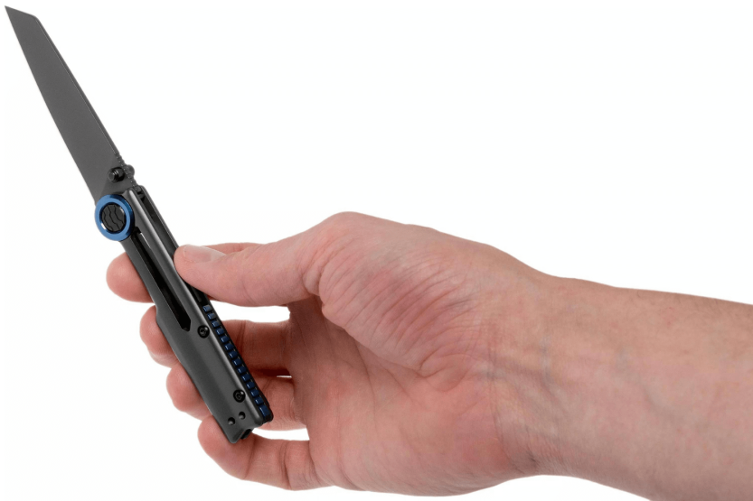 Klappmesser Kershaw Decibel KS.2045 Skelettgriff aus grauem Edelstahl 9,6cm