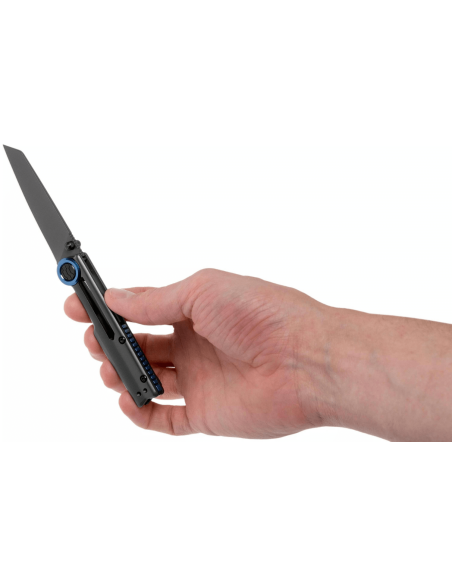 Klappmesser Kershaw Decibel KS.2045 Skelettgriff aus grauem Edelstahl 9,6cm