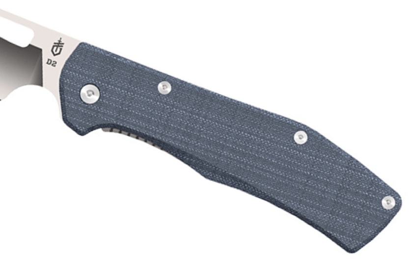Navalha dobrável Gerber New Flatiron GE001795 cabo em micarta azul 11,9 cm