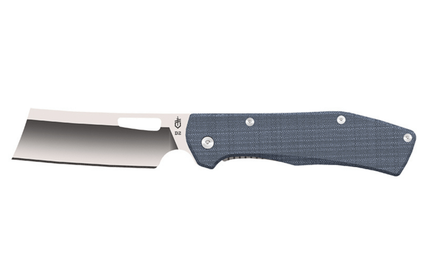 Navalha dobrável Gerber New Flatiron GE001795 cabo em micarta azul 11,9 cm