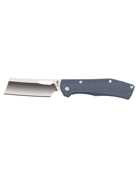 Navalha dobrável Gerber New Flatiron GE001795 cabo em micarta azul 11,9 cm