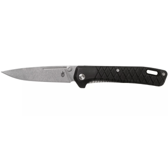 Gerber Zilch GE001879 coltello pieghevole con manico nero in nylon/fibra di vetro 10,3 cm