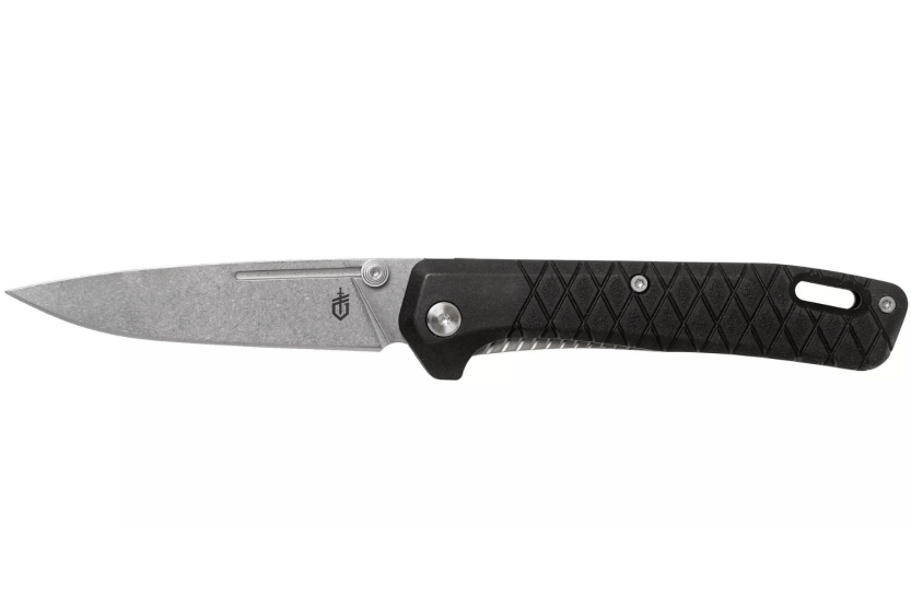 Gerber Zilch GE001879 coltello pieghevole con manico nero in nylon/fibra di vetro 10,3 cm