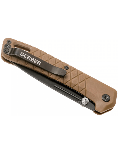 Klappmesser Gerber Zilch GE001881 blackwashed Nylon-/Glasfasergriff coyote 10,3cm