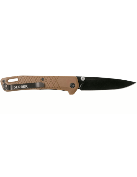Gerber Zilch GE001881 blackwashed foldekniv nylon/glasfiber håndtag coyote 10,3cm