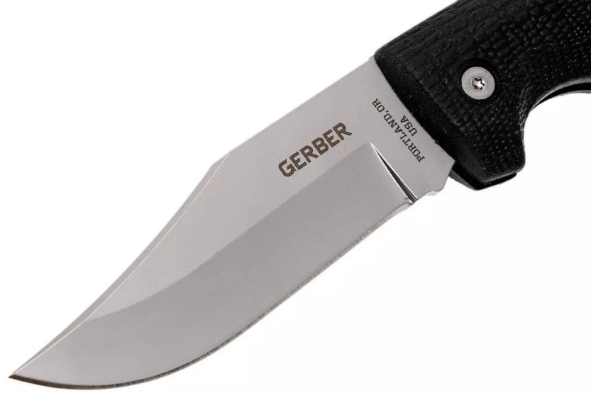 Gerber Gator GE003660 foldekniv svart nylon/glassfiberhåndtak 12 cm alligatormønster + slire