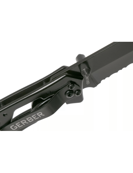 GE003626 Gerber Paraframe I Tanto coltello pieghevole 10,5 cm manico scheletrato in acciaio inox nero