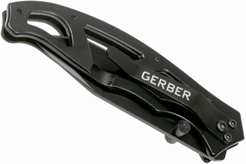 GE003626 Cuchillo plegable Gerber Paraframe I Tanto 10.5cm mango esqueleto de acero inoxidable negro