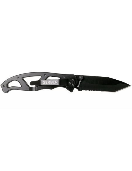 GE003626 Gerber Paraframe I Tanto coltello pieghevole 10,5 cm manico scheletrato in acciaio inox nero