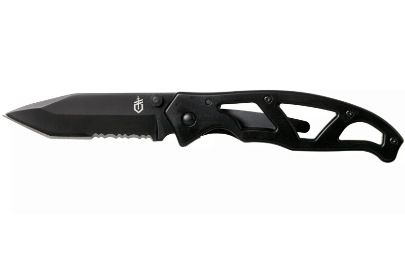 Gerber Paraframe I Tanto foldekniv GE003626 svart skjeletthåndtak i rustfritt stål 10,5 cm