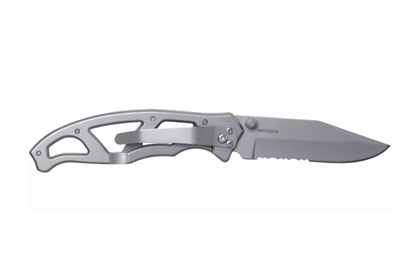 Cuchillo plegable Gerber Paraframe GE04844 mango esqueleto de acero gris