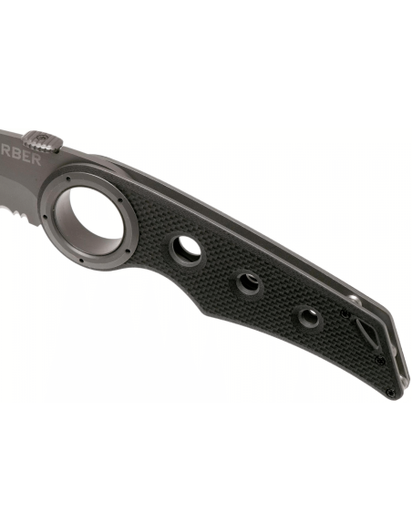 Gerber Remix Tactical folding knife GE003641 Tanto blade black G10 handle with holes 12cm