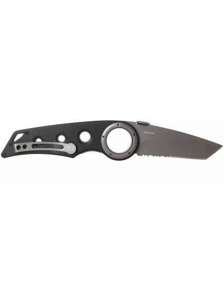 Klappmesser Gerber Remix Tactical GE003641 Tanto-Klinge Griff mit Löchern in G10 schwarz 12cm