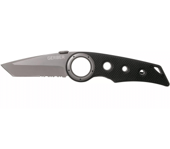 Gerber Remix Tactical fällkniv GE003641 Tanto blad svart G10 handtag med hål 12cm