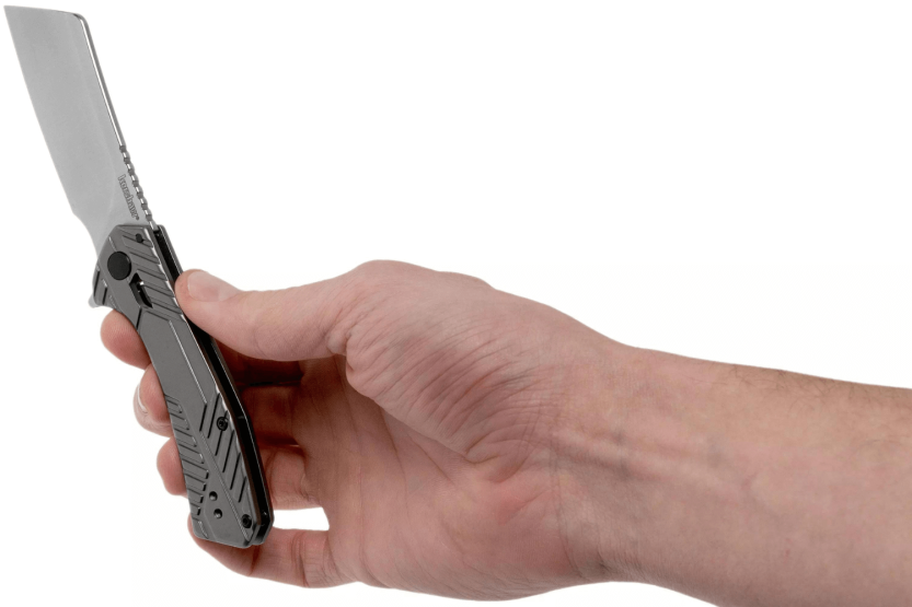 Kershaw Static KS.3445 foldekniv 9,8 cm med gråt stålhåndtag