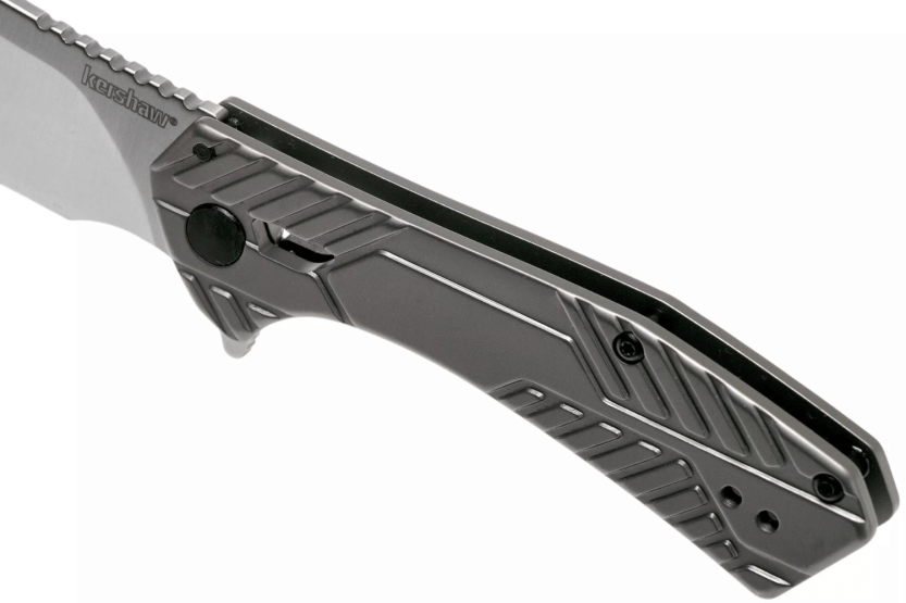 Klappmesser Kershaw Static KS.3445 Stahlgriff grau 9,8cm