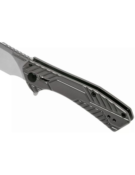 Klappmesser Kershaw Static KS.3445 Stahlgriff grau 9,8cm