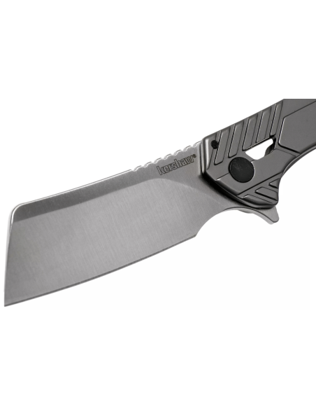 Klappmesser Kershaw Static KS.3445 Stahlgriff grau 9,8cm