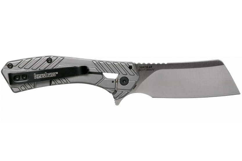 Klappmesser Kershaw Static KS.3445 Stahlgriff grau 9,8cm
